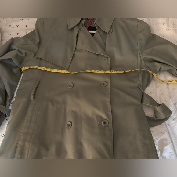 ✨💚✨ Vintage London Fog Double Breasted Trench Coat 8P - Picture 10 of 11